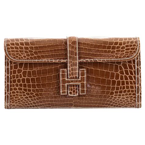 hermes crocodile clutch.